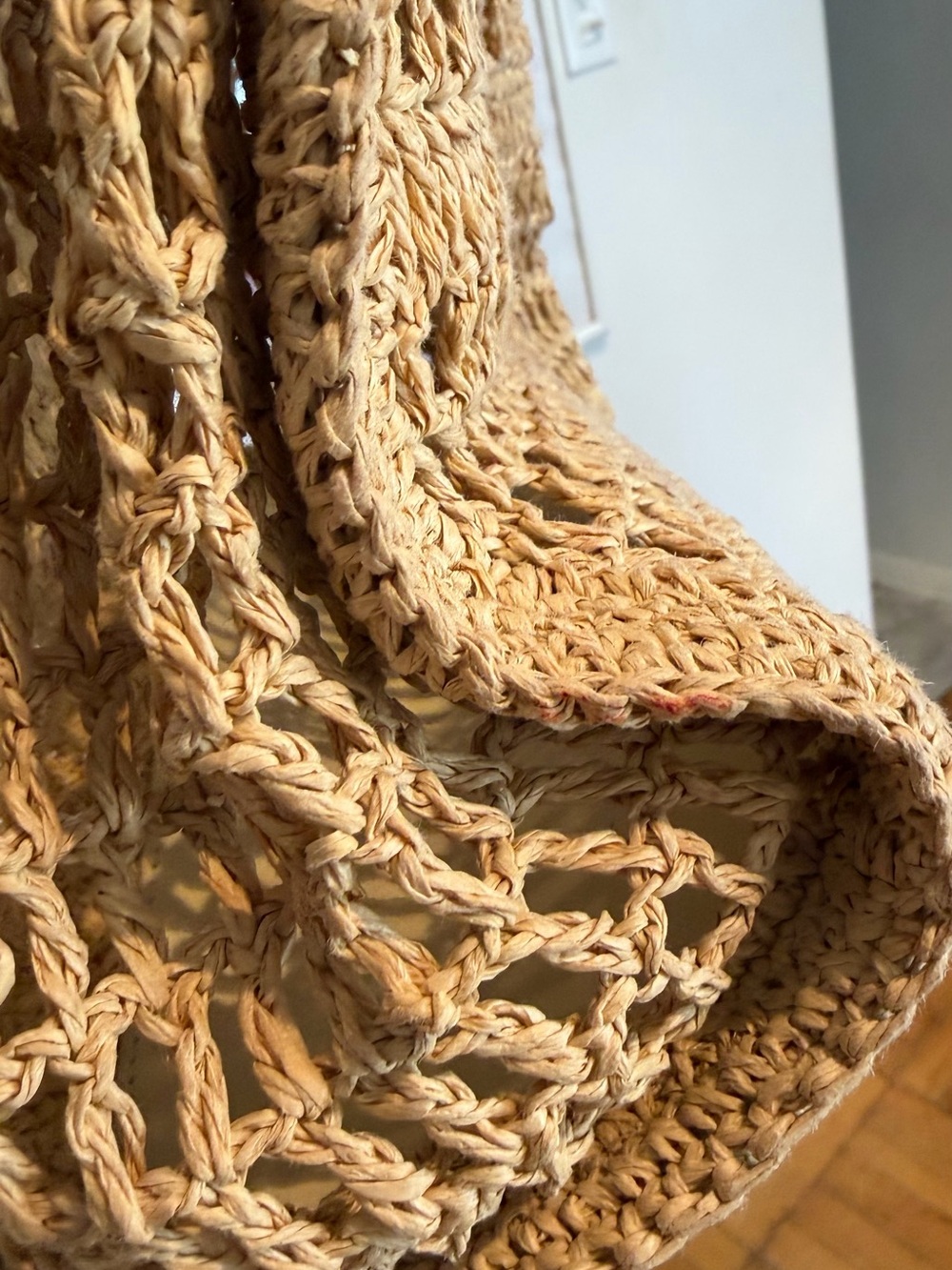Tory Burch Woven Raffia Tote in Tan - Picture 7 of 9